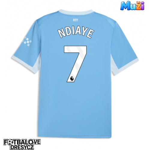 Manchester City Iliman Ndiaye #7 Domácí Dres 2026-27 Krátký Rukáv Manchester City Iliman Ndiaye #7 Domácí Dres 2026-27 Krátký Rukáv